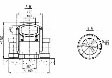 SZF型慣性振動(dòng)熱料輸送機(jī)外形尺寸